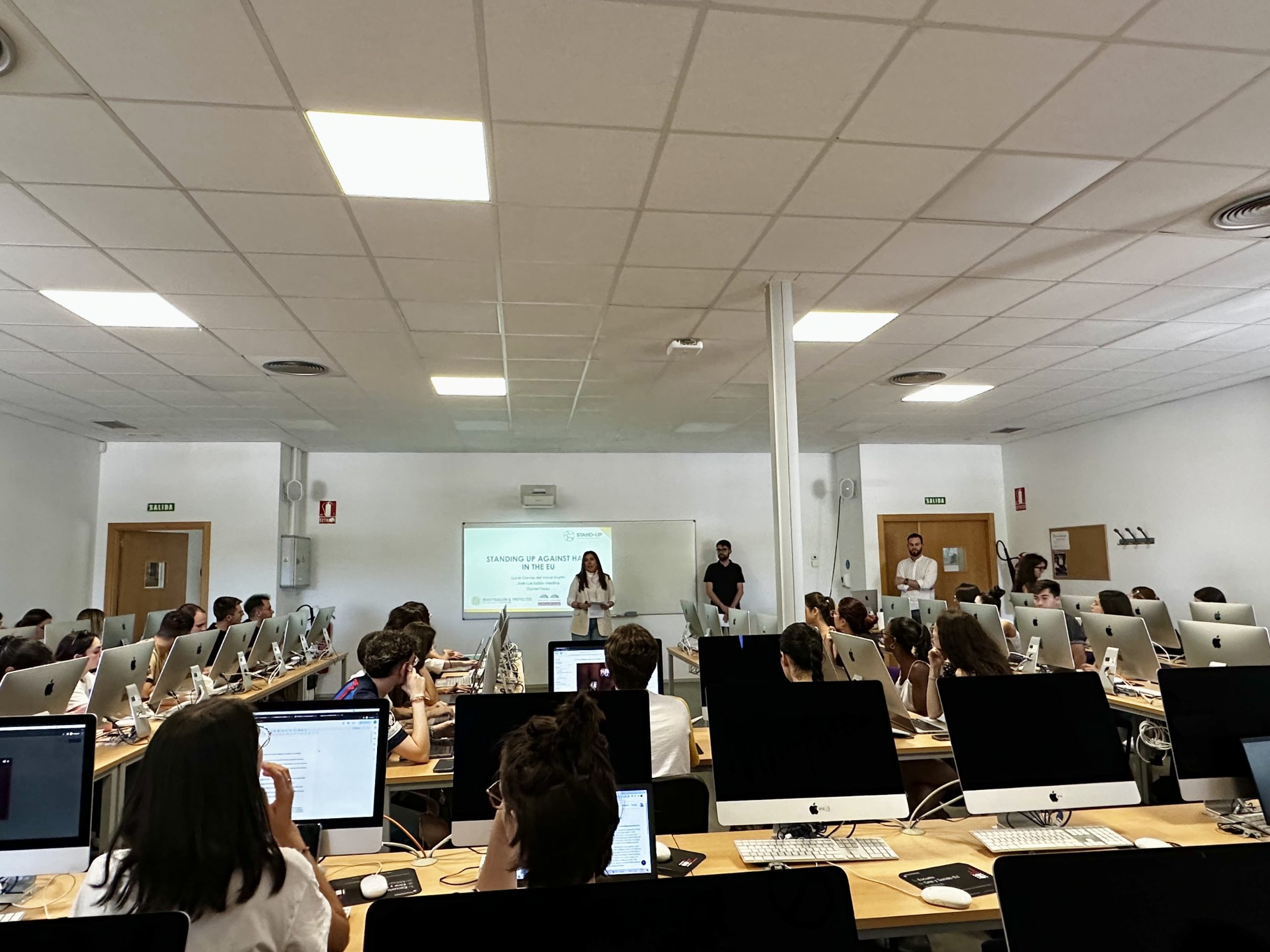 One of the training sessions given at the University of Malaga